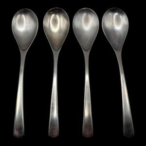 4pc WMF Cromargan Domus Brasilia Stainless Flatware‎ Soup Spoons 7 3/8"